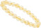 ELEDORO Handgefertigtes Edelstein Perlen Stretch Armband - Echte Steine 8mm (Citrin goldgelb)