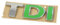 TDI Schriftzug hinten Heckklappe Emblem Logo, chrom/grün