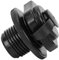 Stylebest 2Pcs Air Valve Inflatable Boat Spiral Air Plugs One-way Inflation Replacement Screw Boston Valve for Rubber Dinghy Raft Kayak Pool Airbed PVC Boat,Black