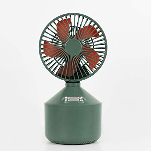 QREZ Mini Desk Fan, USB Ventilator Draagbare Handheld Kleine Ventilator USB Fan 4000mAh Opladen Desktop Mini Portable Desktop Fan Desktop Outdoor Fan Voor Home Office,Green