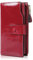 Demon&Hunter Portefeuille RFID Blocking Femmes Cuir Grande Capacité Porte Carte Portefeuille Femme Zip Porte-Monnaie Bordeaux DZA2083J