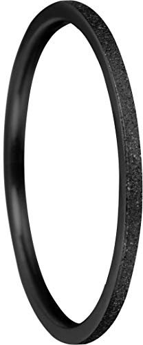 BERING Stapelring Edelstahl Sparkling Effect schwarz Ultra schmal Arctic Symphony Collection 561-69-X0, Ringgröße:60 (19.1 mm Ø)