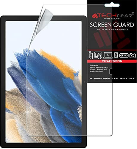TECHGEAR Galaxy Tab A8 10.5 Screen Protectors (SM-X200 / SM-X205), Ultra CLEAR Screen Protector Guard Cover Designed for Samsung Galaxy Tab A8 10.5 2022