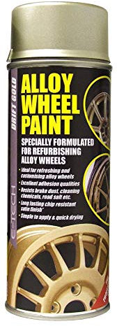 The Urban Company E-TECH Alloy Wheel Paint Drift Gold Chip Resistant Wheel Refurbishment 400ml Can