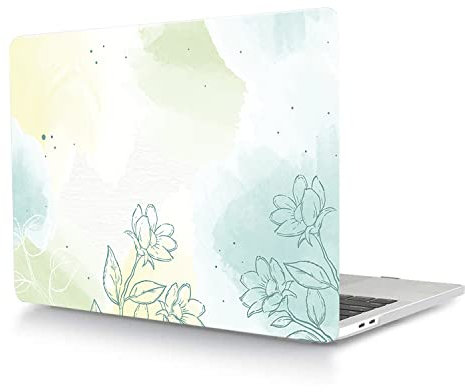Hülle Case Kompatibel mit MacBook Pro 13 Zoll 2015 2014 2013 2012 Freisetzung A1425 A1502 mit Retina Display, Ultradünne Plastik Hartschale Schutzhülle, Grüner Farbverlauf