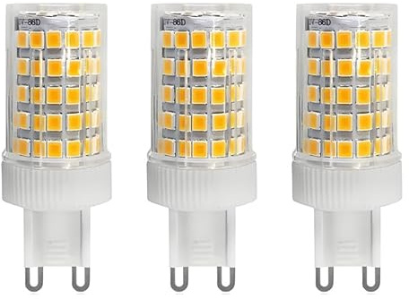 Jiotouhu G9 LED Lampe 10W,Ersetzt 50W-100W Halogen,WarmWeiß 3000K,1000LM, Kein Flackern, Nicht Dimmbar, G9 Glühbirnen für Kronleuchter, Deckenleuchten, Wandleuchten, AC 220-240V, 3er Pack