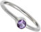 SILVERNROCK Amthyst Edelstein-Bandring für Herren und Damen alle Größen Geschenkartikel 925 Sterlingsilber-Ring handgefertigter Schmuck ERG-107F_69 (22.0)