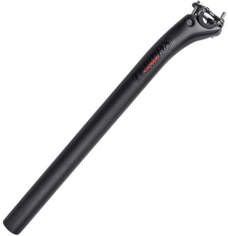 Alfa Pasca Carbon-Sattelstütze, 31,6 mm, versetzte Sattelstütze, 400 mm, Carbon, MTB-Sattelstütze, 3K, matt