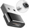 WikiMark Adaptador USB-C a USB OTG. Carcasa de Aluminio, Plug and Play, Transmisión Rápida, Compatible con Ordenadores Apple, iPhone, Car Play, Teléfonos Samsung - Compacto y Portátil