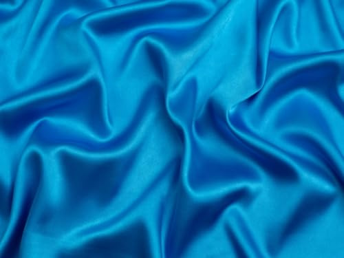 Minerva Stretch-Satin-Stoff Eisvogel – Meterware