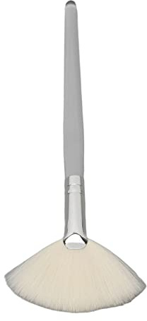 Pinceaux faciaux, pinceaux à masque éventail, applicateur doux pour le visage, manche transparent, pinceau plat cosmétique pour salon de beauté, taille L