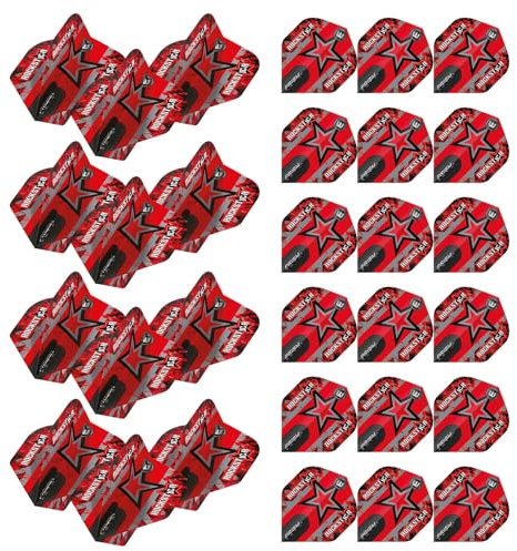 WINMAU Prism Zeta Joe Cullen Star Dart-Flights, 10 Sets pro Packung (insgesamt 30 Dartflight)