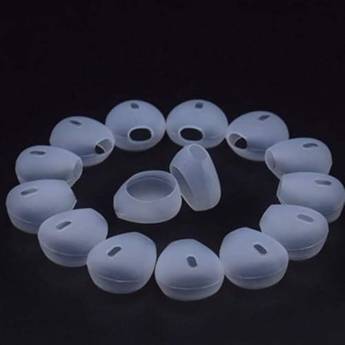 10 Pares de Almohadillas de Silicona de Repuesto para Auriculares de 15-16 mm, como iPhone 6/6 Plus, iPhone 5/5S, Fundas para Auriculares Ultra Suaves y Ligeras