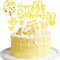 ALEGRE Tortendeko 50 Geburtstag Mann Frau,Happy 50th Birthday Cake Topper 50. Geburtstag Deko,10 Stück Gold Hello 50 Torten Deko 50,Happy Birthday Kuchendeko 50 Jahre Frauen Männer