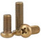 M2 M2.5 M3 M4 M5 M6 Brass Phillips Bolt Pan Round Head Screws Cross Bolt, 20pcs, M6x30