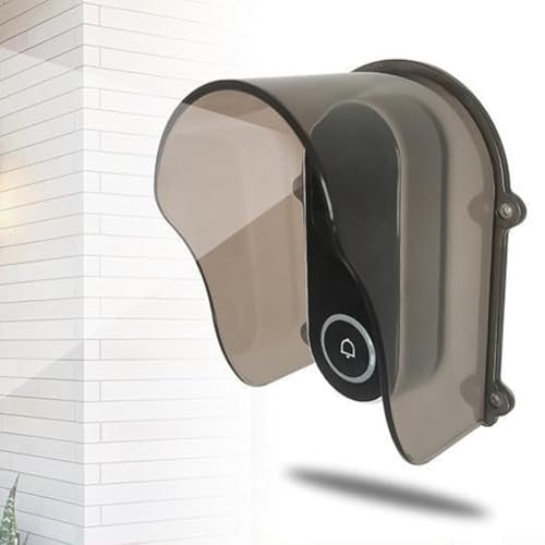 Besttoolifes for Ring Doorbell Cover Waterproof PC Material Rain Cover For Access Control Keypad, Rain Shield Anti-Glare Protection, Rainproof, Snow, And Humidity Doorbell Cover