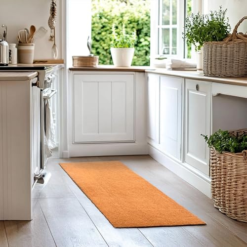 Nicoman Cut To Size Coir Scraper Runner 60 x 150 cm, Boot Scraper, Eco-Friendly Non Slip Large Coir Front Door Entrance Doormat Kitchen Bedroom