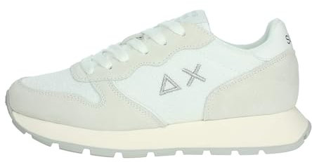 SUN68 Z35203 Sneakers Con Lacci In Tessuto/camoscio Da Donna BIANCO 40