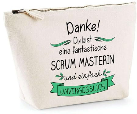 Kosmetiktasche Fantastische Scrum Masterin - praktische Schmink- & Kulturtasche für Make-up & Reise - Geschenk zum Ruhestand, Abschied oder Geburtstag für Kollegin oder Chefin