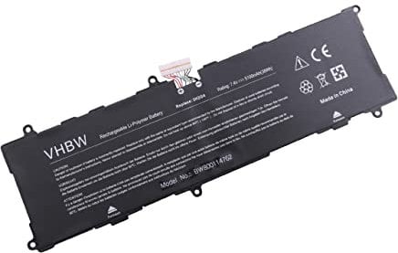 vhbw Batterie Compatible avec Dell Venue 11 Pro 7140, Pro 7140 Tablette Pad (5100mAh, 7,4V, Li-polymère)