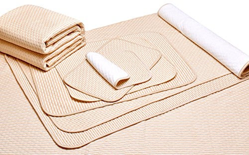 Liveinu Wasserdichter Matratzenschutz Atmungsaktiv Inkontinenzauflage Wiederverwendbar Saugfähige Pads für Babys Senioren Stillzeit Schwangere Inkontinenz 30x45cm