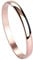 MILAKOO Damen Armreif Edelstahl Armband Maschette Armband für Damen 6mm Glatt Poliert Oval Armbänder Roségold