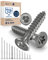 Tornillo de cabeza avellanada TORX de acero inoxidable fabricado en V2A 4-mm de espesor 50-mm de longitud del tornillo 400 piezas Rosca parcial de 30-mm Tornillo para madera 4x50