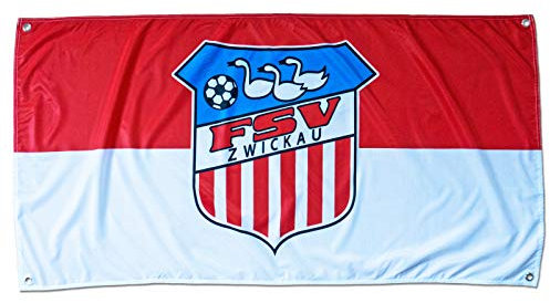 FSV Zwickau Fußball Hissfahne Fahne Flagge 140x70 cm Lizenzprodukt