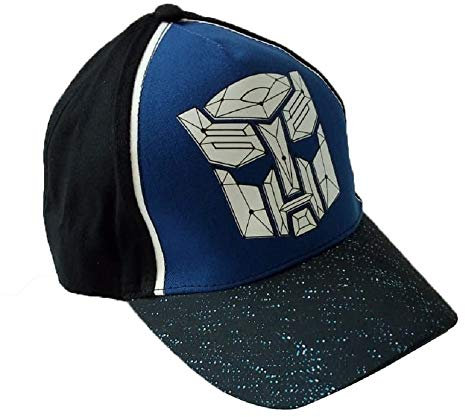 Transformers Basecape, Kappy, Kappe, Schirmmütze für Kinder, Jungen, mit Transformers Logo (Schwarz, 52)