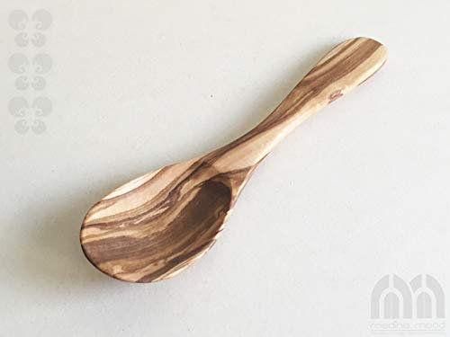 Generisch Cuillère à riz, cuillère de service, cuillère à soupe, ustensile de cuisine en bois d'olivier (cuillère à soupe : longueur 21 cm)