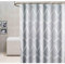 GONOVE Duschvorhang für Badezimmer 280 x 200 cm Schimmelresistent Dicke Polyester Stoff Geometrische Duschvorhang Liner Wasserdichter Langer Badevorhang mit Haken, waschbar und gewogen Saum