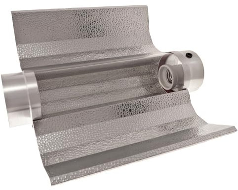 Weedness Cooltube Reflektor 125 mm Flansch 40 cm lang - Grow Lampe Beleuchtung NDL & MHL E40 Fassung Lampen Glas 600w Pflanzen