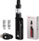 VAPTIO Cosmo Elektronische Zigarette Kit 1500mAh Starter Kit Netzteil Vape Pen 30W mit 2 Stück Cosmo Coil 0,7 Ohm / 1,6 Ohm,No E Liquid No Nicotine (CosmokitSchwarz)