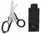 NZXVSE 6 in 1 Notfallschere, 6 Funktionen, Schere mit Gurtschneider und Glasbrecher, tragbares Taschen-Multifunktionswerkzeug mit Utility Holster (quadratisch)