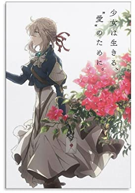 Poster mit japanischem Anime-Motiv Violet Evergarden für Zimmer, ästhetisch, 30 x 45 cm
