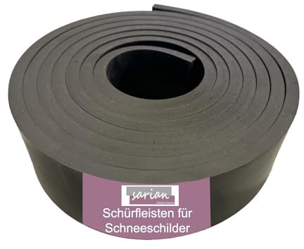 Schürfleiste Gummileiste 10mm - 20mm stark bis 10m Länge Gummilippe Gummigewebeleiste Schneeräumleiste (Stärke: 15mm, 1m x 10cm)