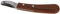 Kerbl Huf- und Klauenmesser ProfiLoop (Klinge LxB 55x12 mm, zweischneidig mit Schlaufenklinge, Spezialstahlklinge mit Buchenholzgriff, Huf- und Klauenpflege) 16825