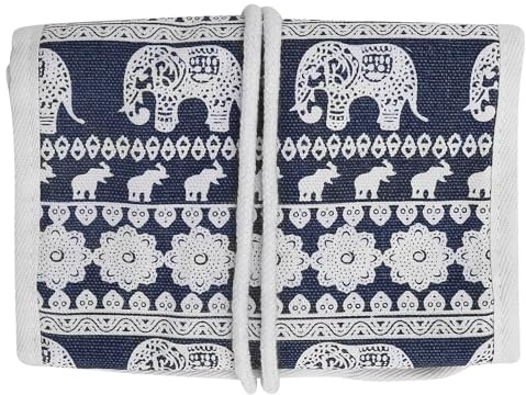 Zerodis Knitting Crochet Needle Case, Travel Carry Family Storage Roll Bag Oxford Cloth Organizer for Various Crochet Needles and Knitting Accessories