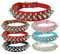 Collar de perro con pinchos y remaches pequeños, para cachorros, niñas, niños, mascotas, gatitos, collares ajustables para gatos, lindo collar de piel sintética suave con tachuelas, color blanco,
