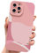 ECZOIL Coque iPhone 12 Pro Mignon Aesthetic Art Peint Lens Protection de téléphone pour Les Cute Femmes Filles Coque Ultra Mince TPU Case for iPhone 12 Pro 6,1 Pouces-Rose