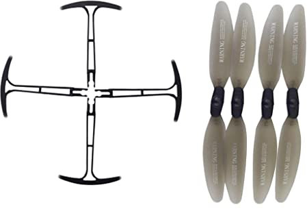 BESSTUUP Set mit 4 Ersatz-Propellern und Propellerstoßstangen für HS175, D65, SYMA X500, X30 und Z6 Drohnen