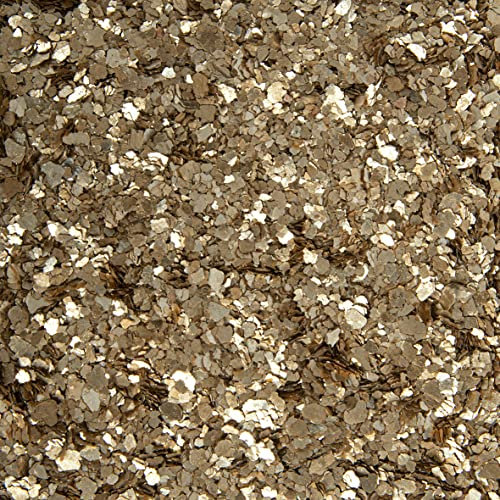 Eurosand Natur Glimmer Flocken 500g 0,1-3,0 mm Gold Glitzer Dekoration DIY Basteln