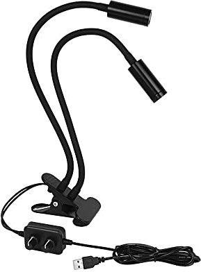 Lab Microscope Equipment USB Dual Gooseneck Adjustable LED Spot Light Illuminator Lamp Spotlight Flexible Clip Stereo Microscope Accessories