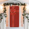 GEBETTER 200 x 90 cm Weihnachten Tür Abdeckung Dekoration Haustür Decke Wand Hängen Banner Fotografie Hintergrund für Weihnachtsfeier Feiertag Winter Neujahr Toilettentür Deko (Geschenkbox)