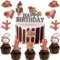 Huaxintoys 13 Stück Cowboy Tortendeko Geburtstag, Happy Birthday Tortendeko, Western Tortenaufleger, Western Kuchen Topper mit Cowboy-Elemente Geburtstag Dekoration