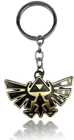 Ubephant Zelda Schlüsselanhänger, Zelda Schlüsselbund Metallschild Emaille, Zelda Zeichen Schild Schlüsselbund, The Legend of Zelda Tears Kingdom keychain, für Kinder Fans