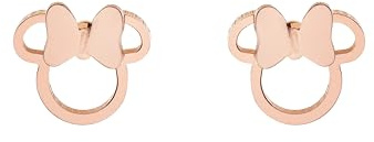 Disney Minnie Mädchen Ohrstecker, Edelstahl Zirkonia, Disney Schmuck