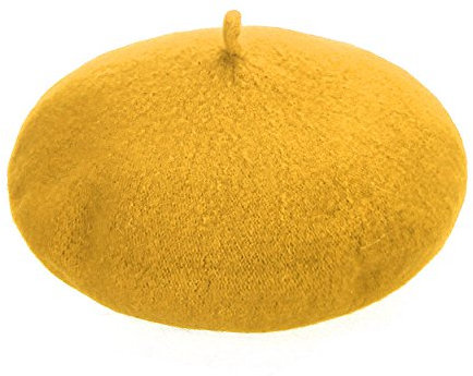 IQYU -Haube-Barett-Kind-Hut-Gelb-Baseballmützen Filzhut (Yellow, One Size)