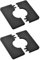 UFURMATE Lot de 2 cache-tuyaux carrés autocollants en plastique ABS pour décoration de tube de 33 mm de diamètre (noir)