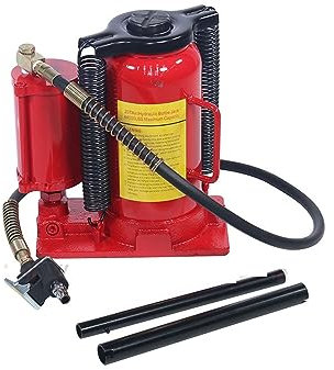 Bootsanhänger-Wagenheber 20-Tonnen-Luft-Hydraulik-Flaschenheber 20T Auto-Service-Werkzeug Pneumatik-Wagenheber for Fahrzeugreifenwechsel, Hubwagen/Automobilreparatur Stabil, Superlast